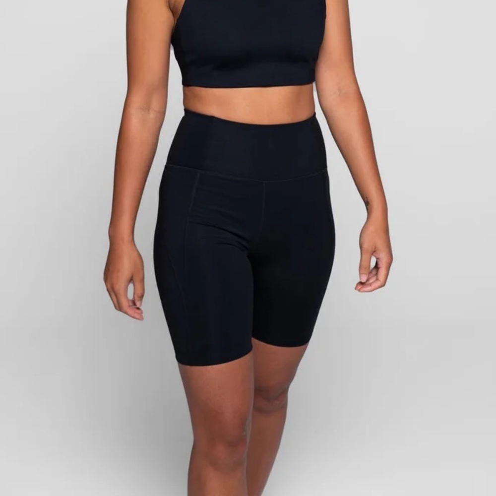 GIRLFRIEND COLLECTIVE (XS) High Rise Bike Short Compressive Canadian Black - XS
